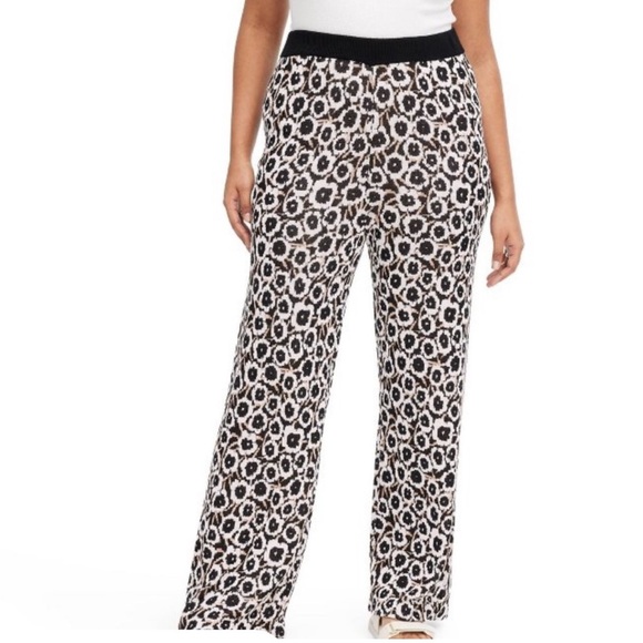 Diane Von Furstenburg | Target Poppy Flare Size XS Knit Pants Pull On New W/Tag - Picture 2 of 8